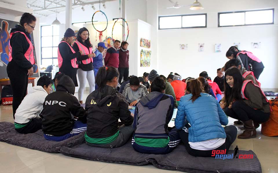 Nepal: Women National Soccer Team Joins Art Museum Program for Collaborative Fun